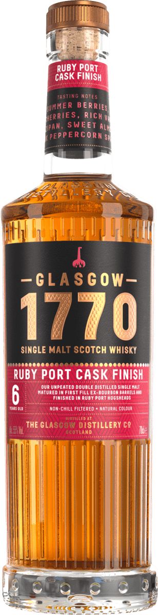 Scrolling image forGlasgow 1770 Ruby Port Cask Finish