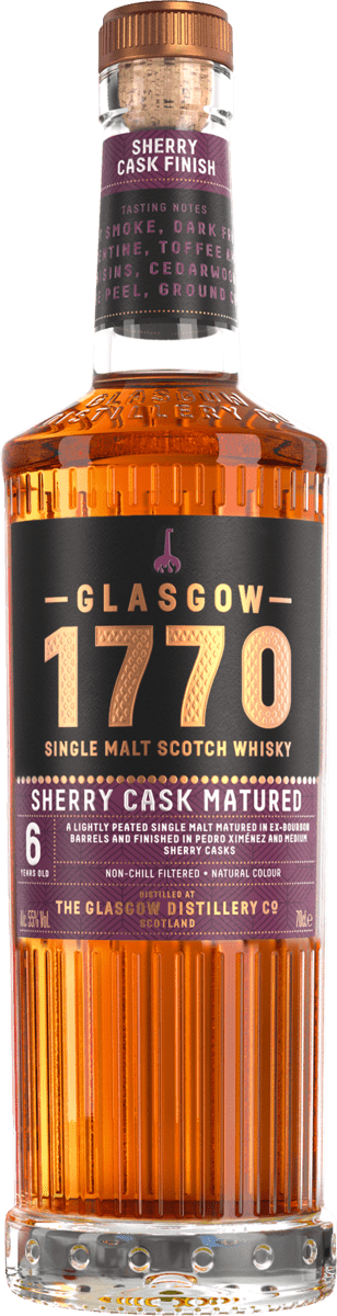 Scrolling image forGlasgow 1770 Sherry Cask Matured