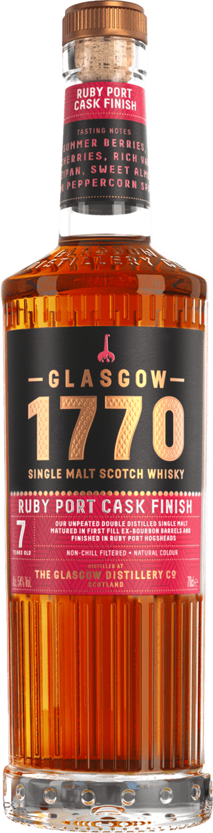 Scrolling image forGlasgow 1770 Ruby Port Cask Finish